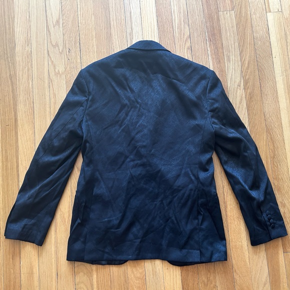 Men's Black Tuxedo Smoking Jacket - 38R - Picture 4 of 7